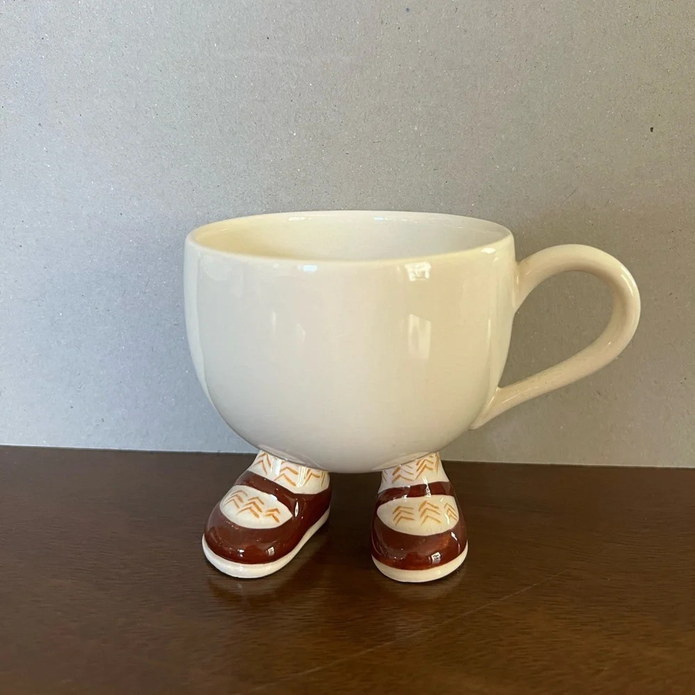 Vintage Carlton Lustre Walking Ware Cup Mug Tea Mary Jane Shoes England
